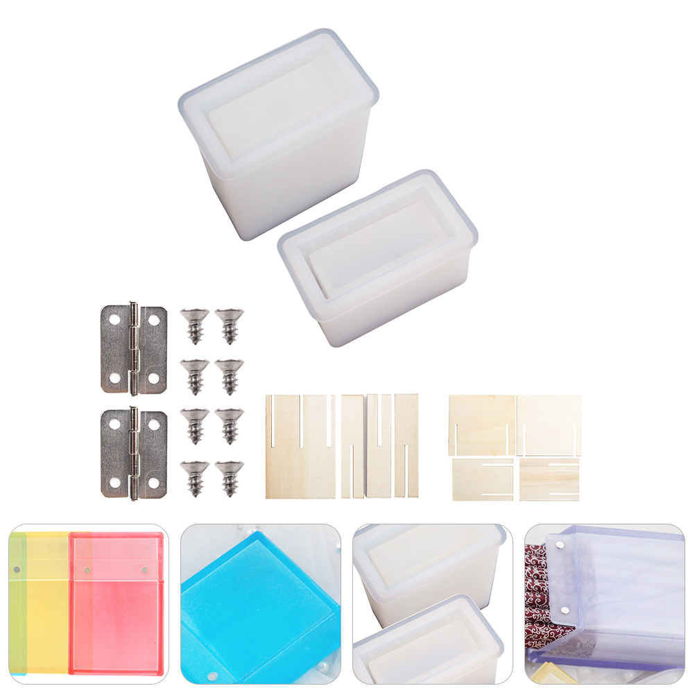 Soap Making Diy Kit - 레진 공예용 실리콘 몰드, 사각형 모양,