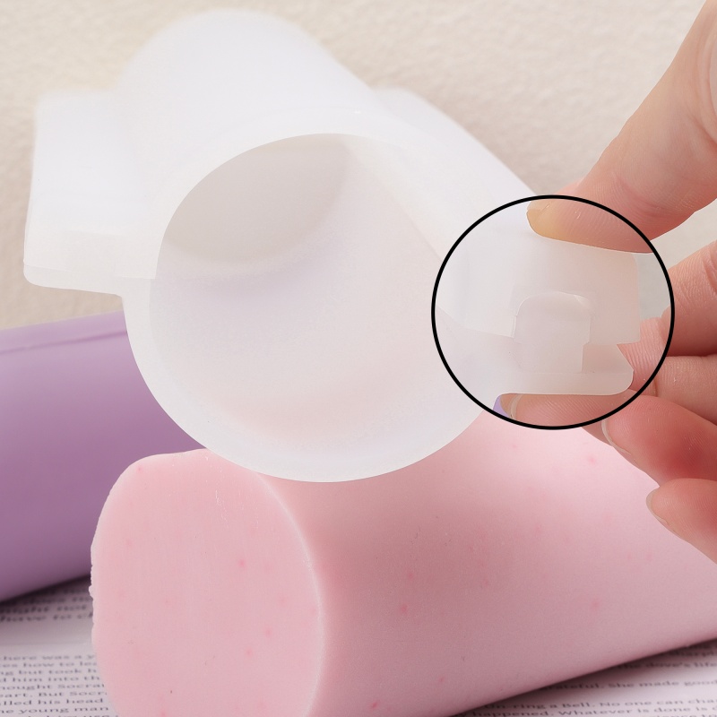 Soap Making Kit For Beginners - 롱 하트 컬럼 실리콘 비누 몰드