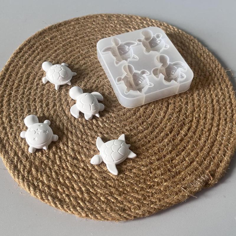 Soap Making Ins - 동물 모양의 거북이 실리콘 몰드, 다용도