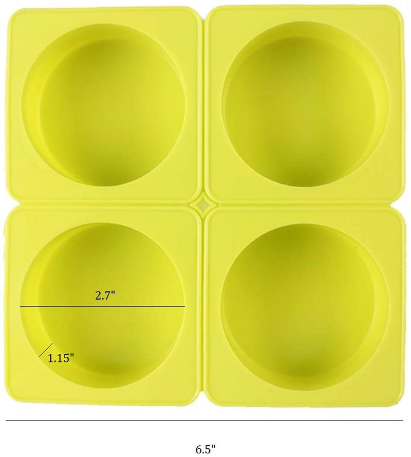 4 캐비티 라운드 실리콘 비누 몰드, 천연 수세미 비누 - Soap Making Kit For Beginners 리뷰 및 가격