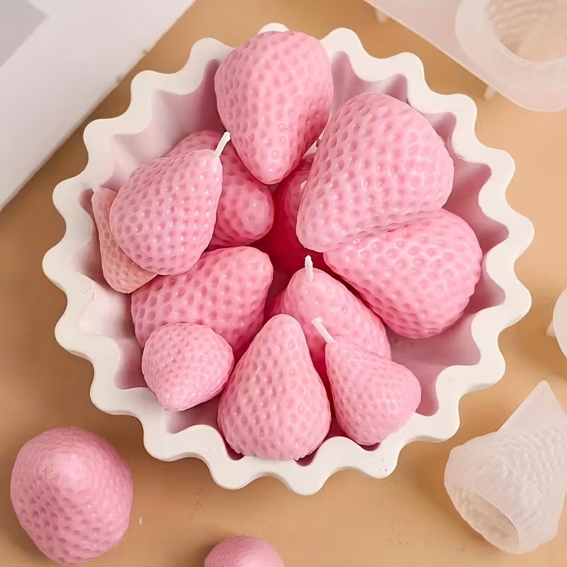 DIY 아로마테라피 비누 레진 공예용 딸기 실리콘 캔들 - Soap Making Instructions 리뷰 및 가격