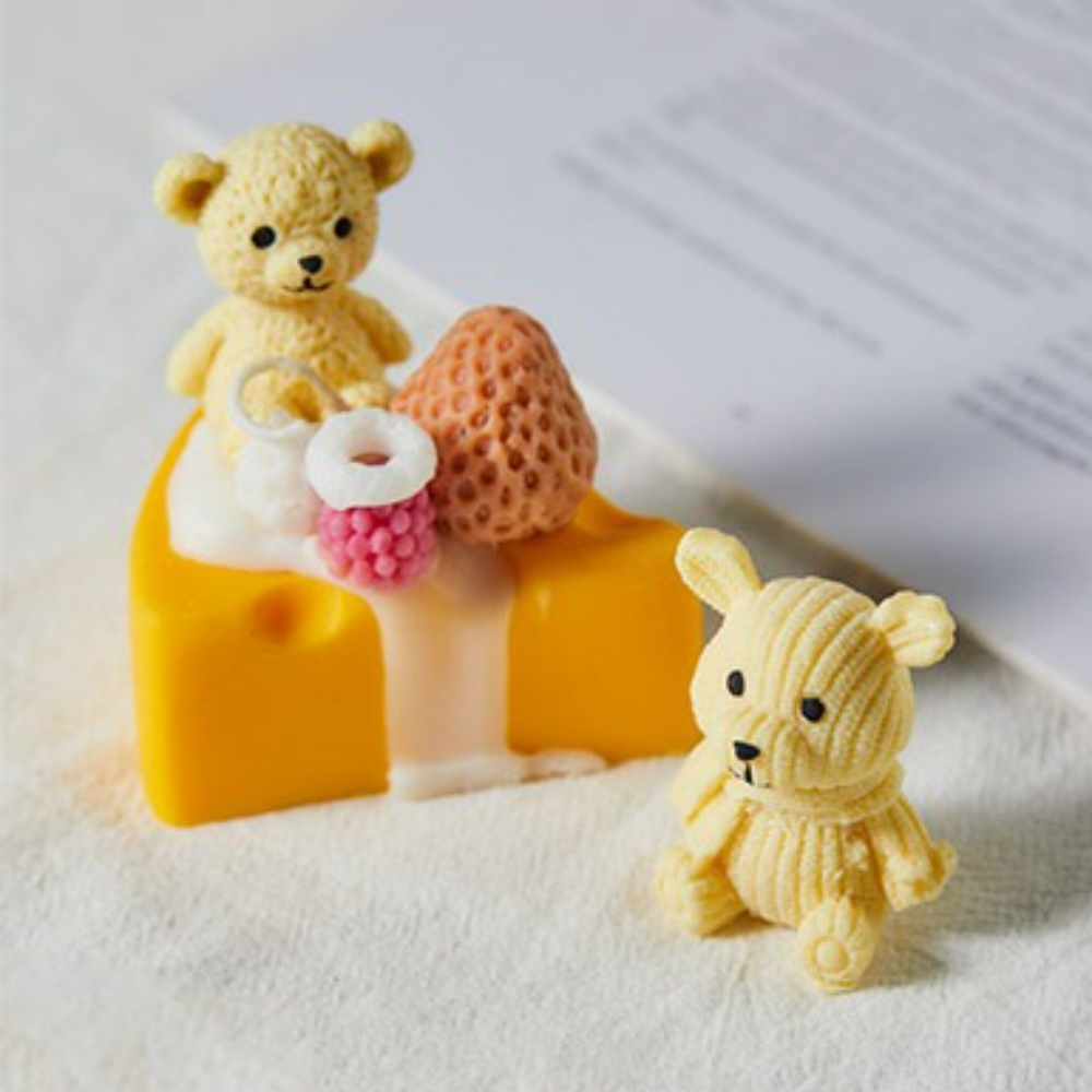 쉬운 Demold 테디 베어 실리콘 양초 금형 만화 구 - Soap Making Gifts 리뷰 및 가격