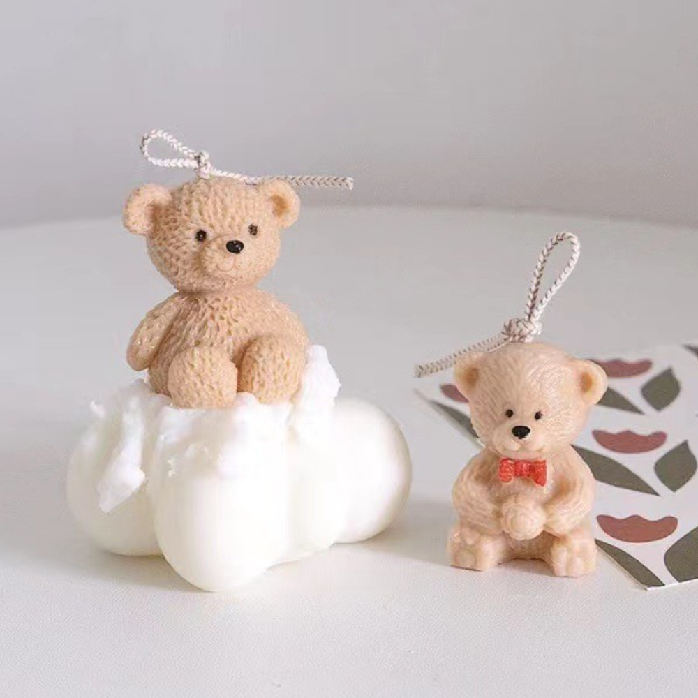 쉬운 Demold 테디 베어 실리콘 양초 금형 만화 구 - Soap Making Gifts 리뷰 및 가격