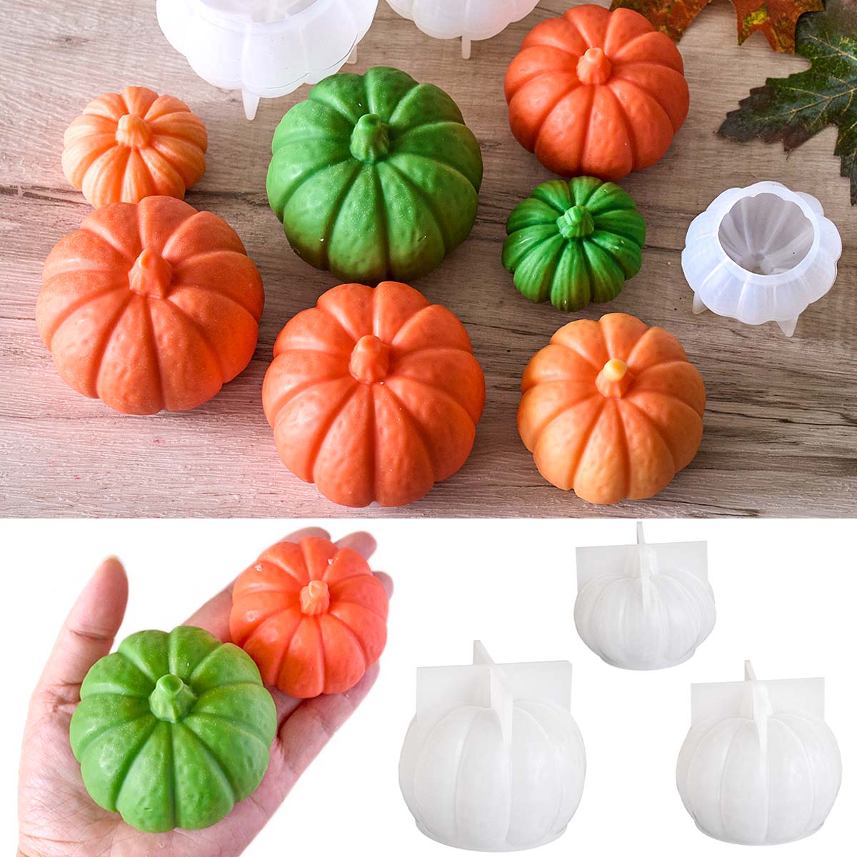 할로윈 호박 양초 실리콘 금형 DIY 아로마 테라피 양 - Soap Making Gifts 리뷰 및 가격