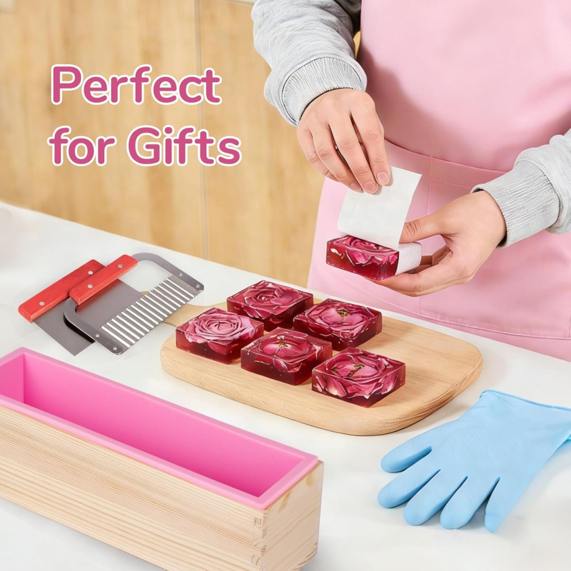 1개의 42온스 비누 몰드(나무 상자 포함), 수제 비 - Soap Making Diy Kit 리뷰 및 가격