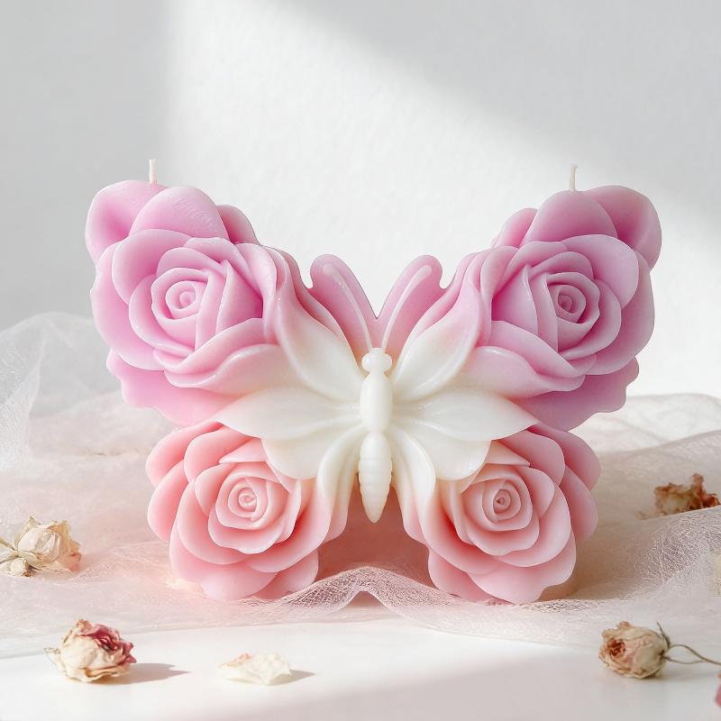 DIY 장미 나비 모양 실리콘 몰드 수제 아로마 캔들  - Soap Making Ins 리뷰 및 가격